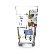 Custom Montana 16 oz. Glass
