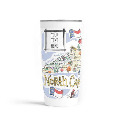 Custom North Carolina 20 oz. Tumbler