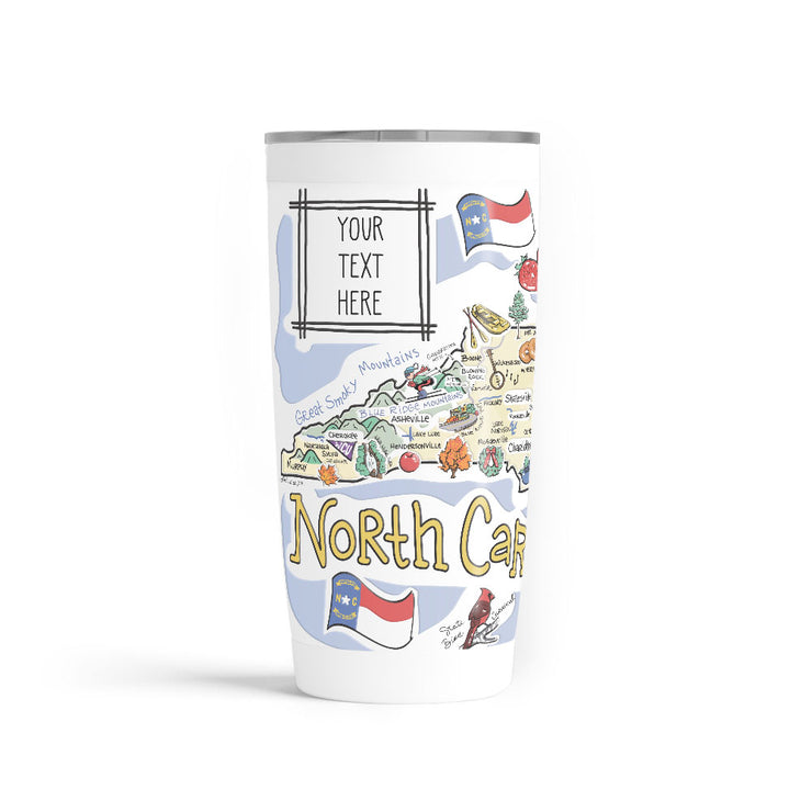 Custom North Carolina 20 oz. Tumbler