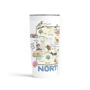 Custom North Dakota 20 oz. Tumbler