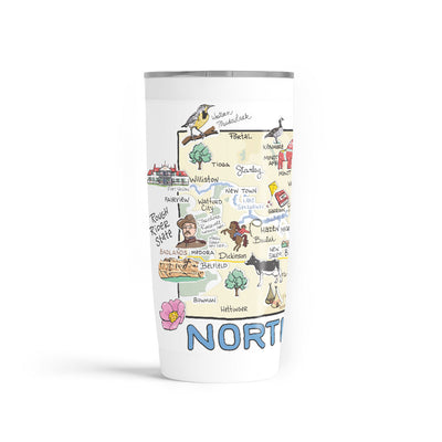 Custom North Dakota 20 oz. Tumbler