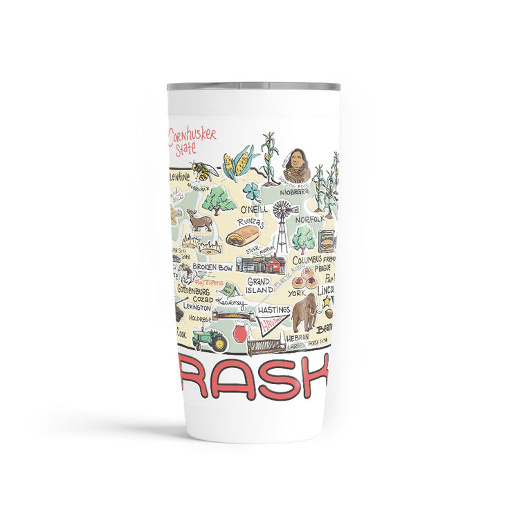 Custom Nebraska 20 oz. Tumbler