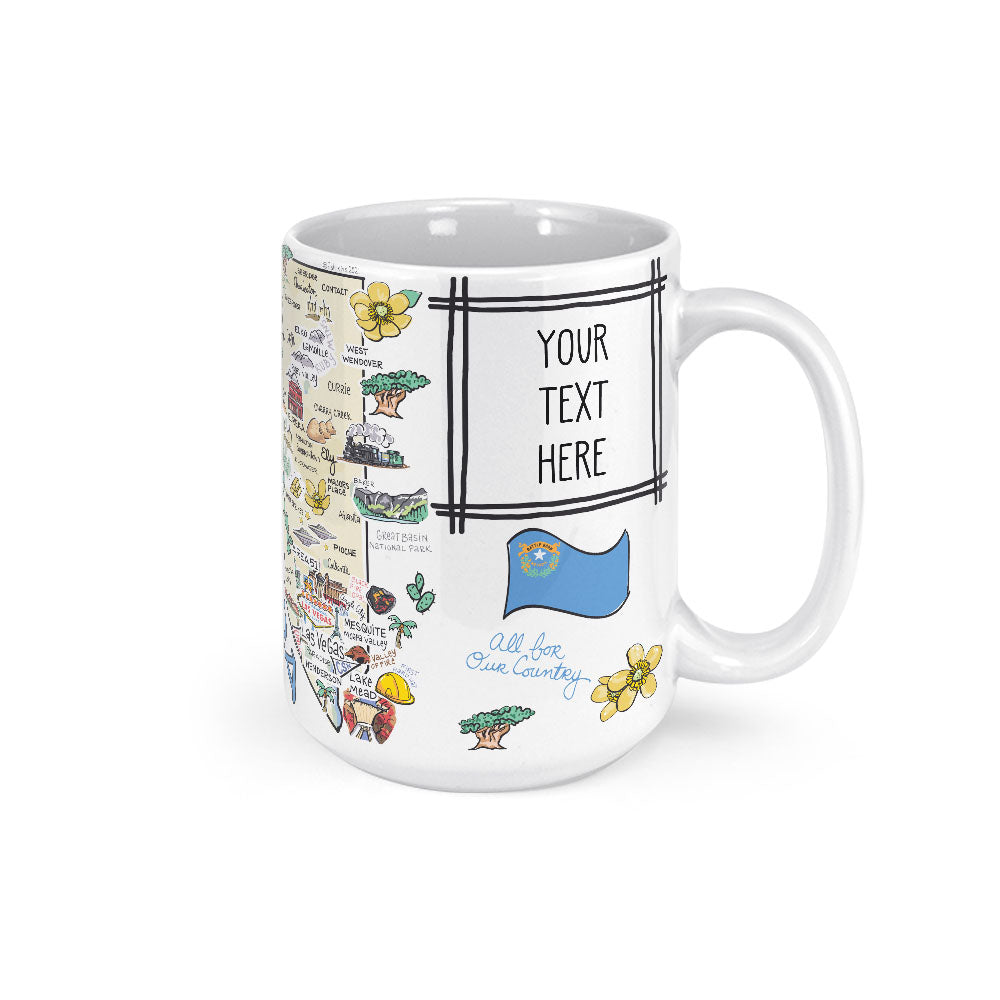 Custom Nevada Map Mug