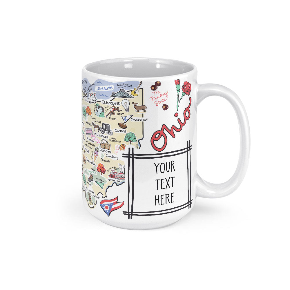 Custom Ohio Map Mug