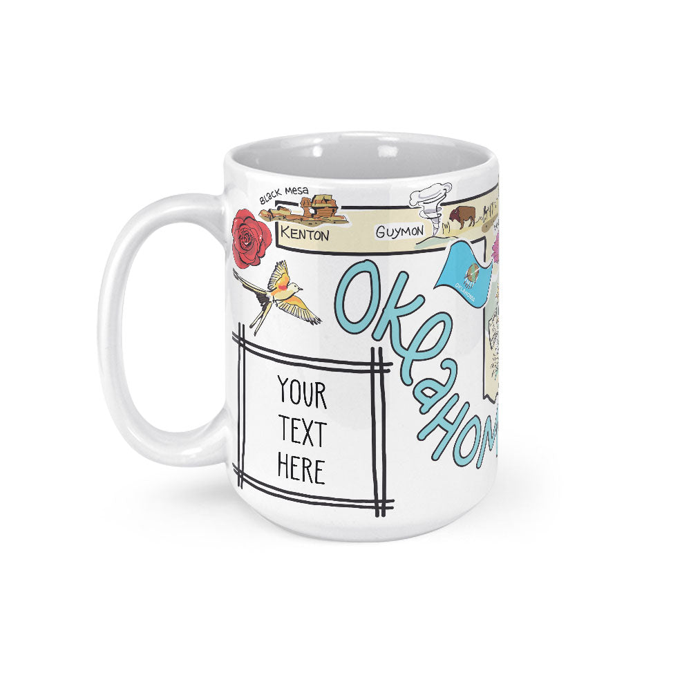 Custom Oklahoma Map Mug