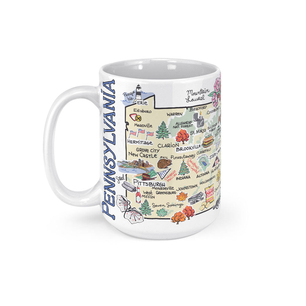 Pennsylvania Map Mug