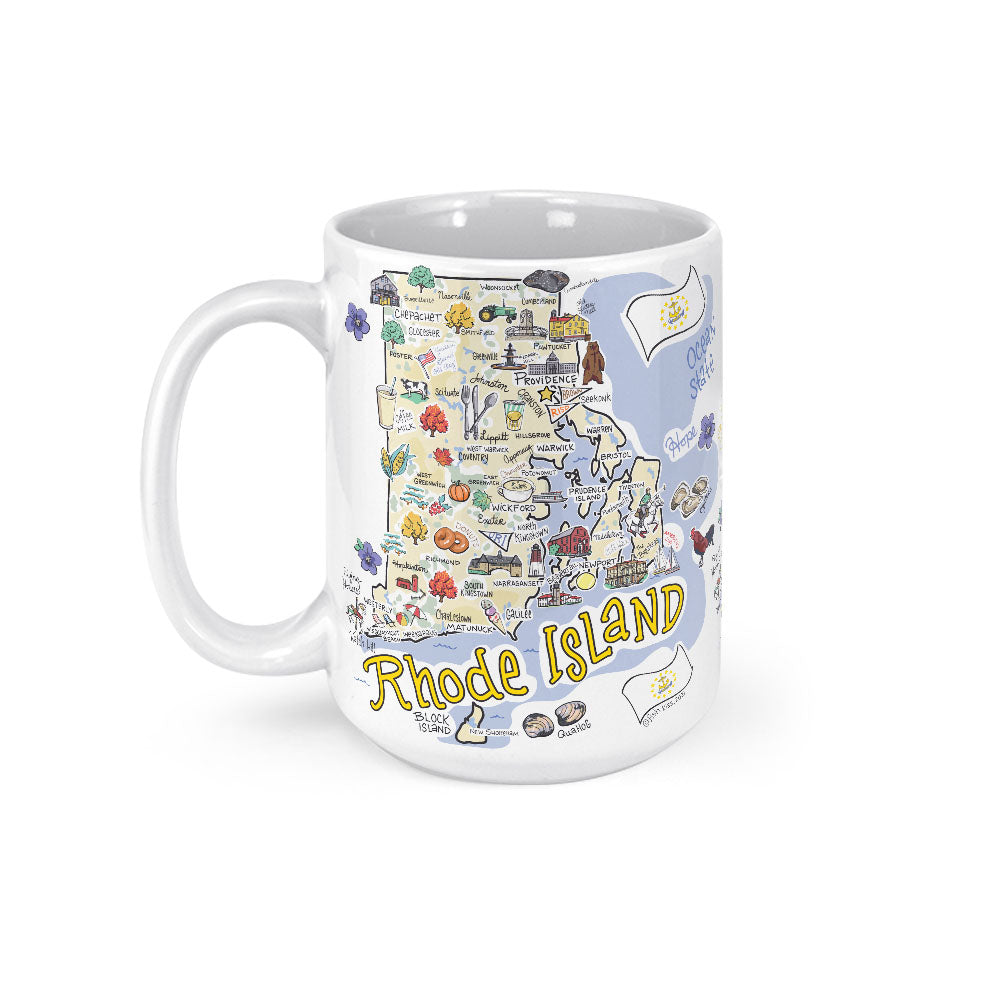 Rhode Island Map Mug