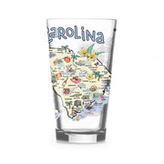 Custom South Carolina 16 oz. Glass