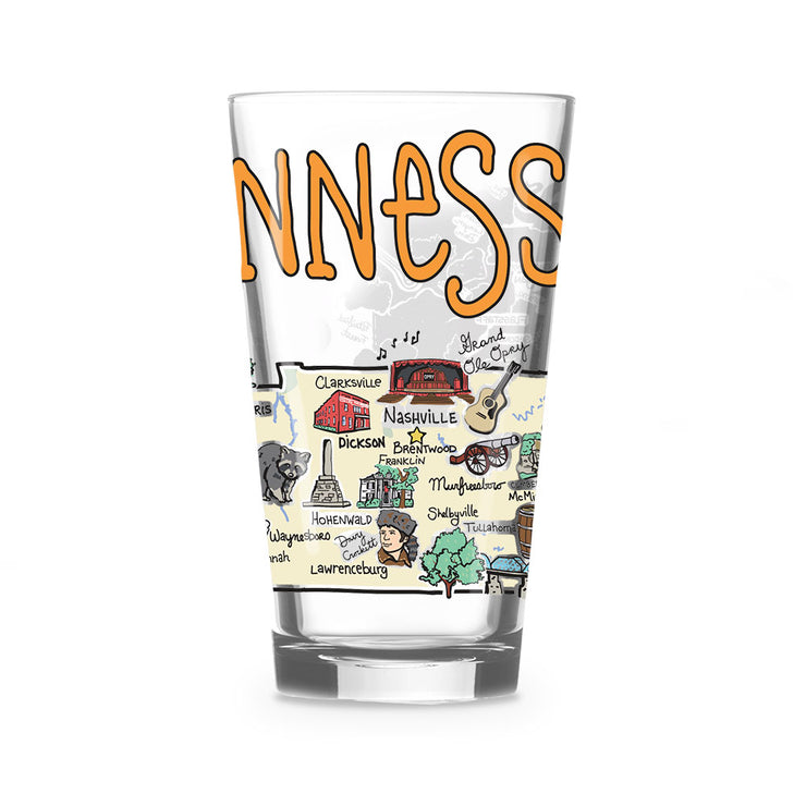 Custom Tennessee 16 oz. Glass