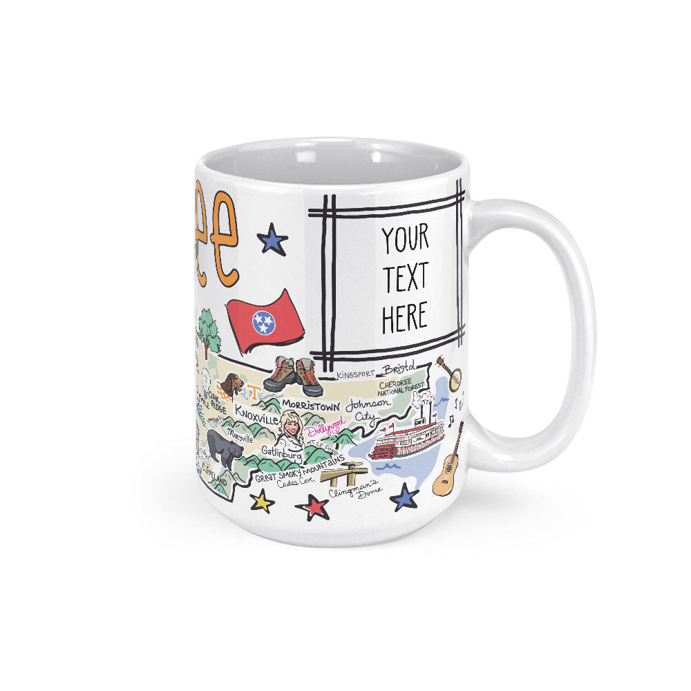 Custom Tennessee Map Mug