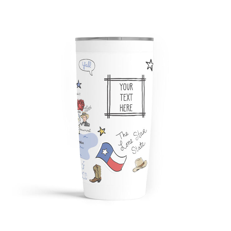 Custom Texas 20 oz. Tumbler