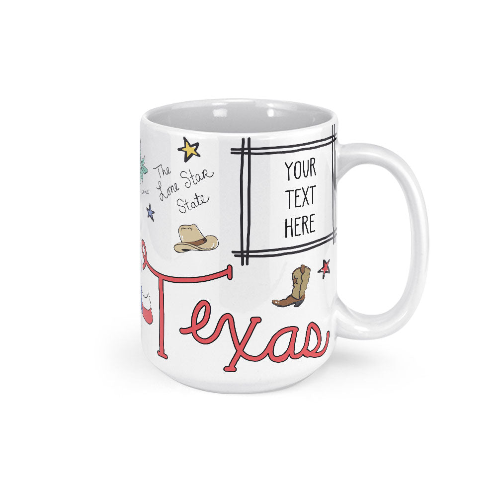 Custom Texas Map Mug
