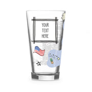 Custom America 16 oz. Glass