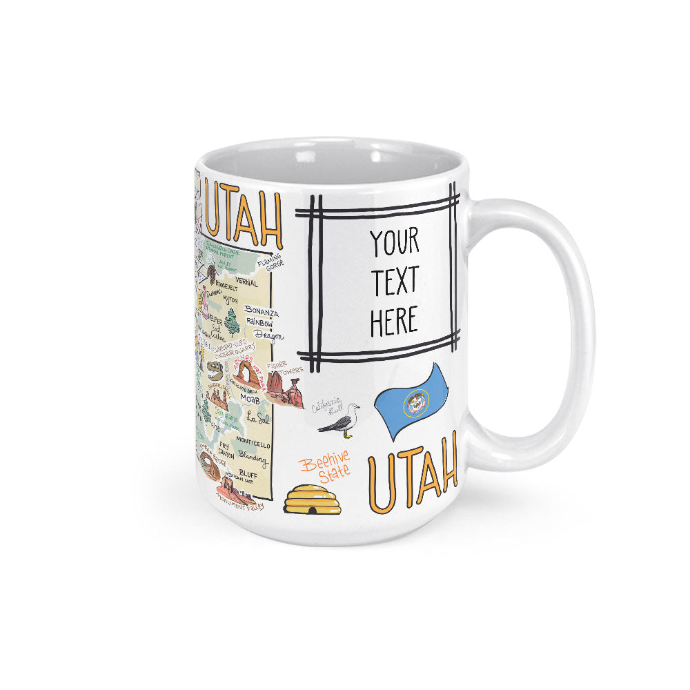 Custom Utah Map Mug