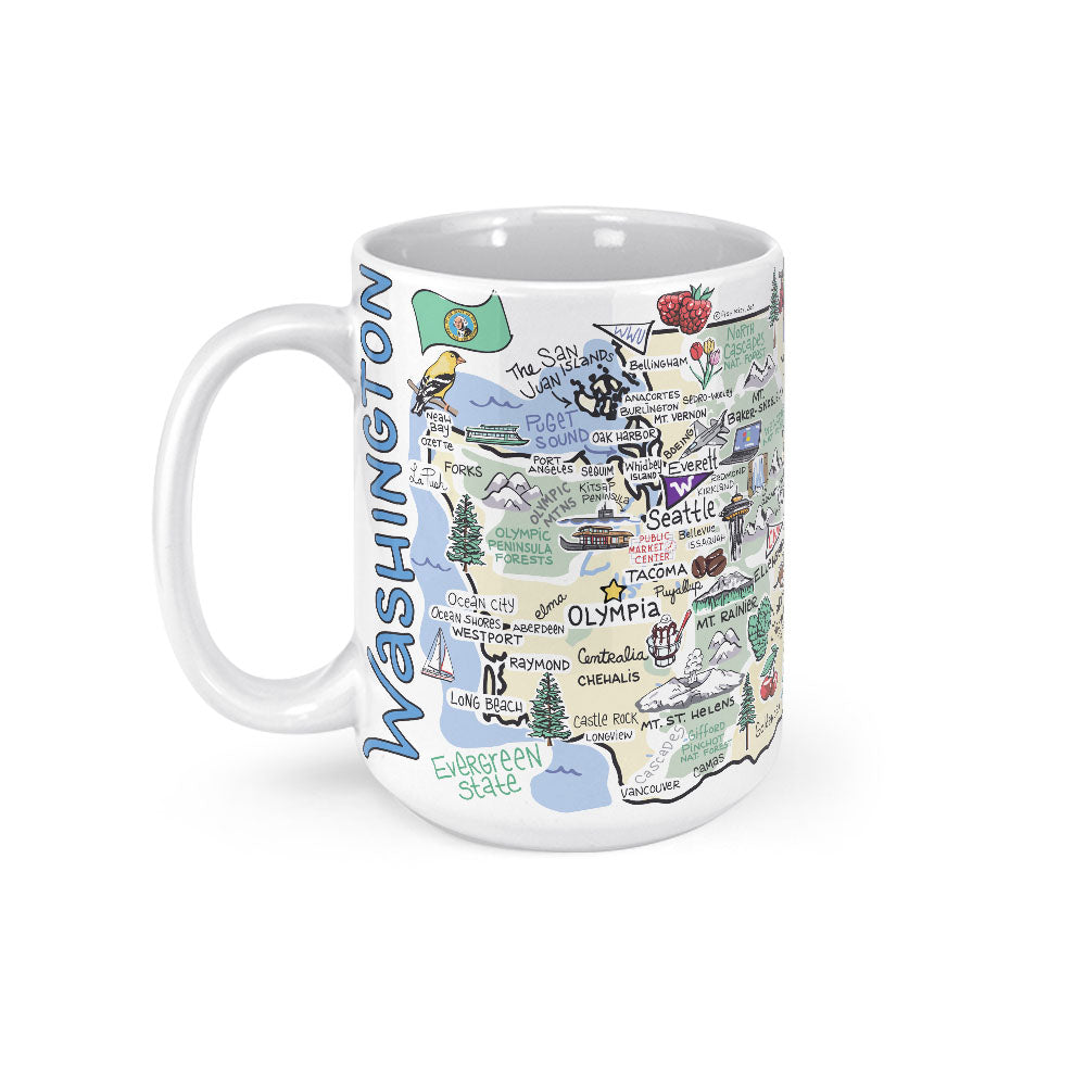 Fish-Kiss Oklahoma Map Mug - Thumbnail 3