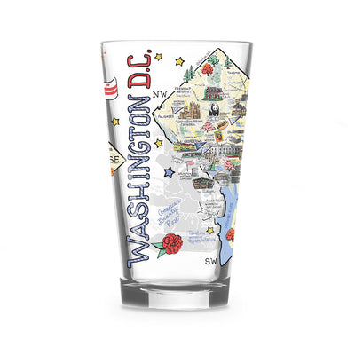 Custom Washington DC 16 oz. Glass