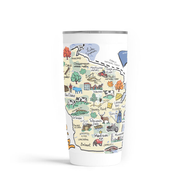 Custom Wisconsin 20 oz. Tumbler