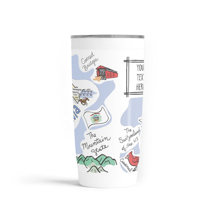 Custom West Virginia 20 oz. Tumbler