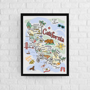 California Map Poster