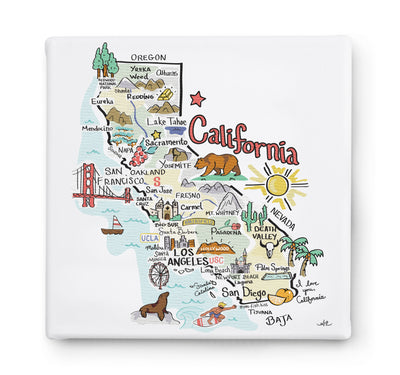 California Square Canvas Art