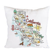 California Map Pillow
