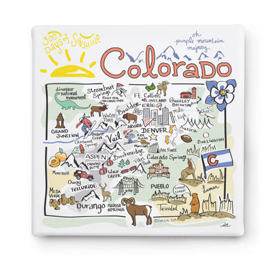 Colorado Square Canvas Art