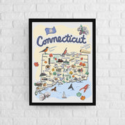 Connecticut Map Poster