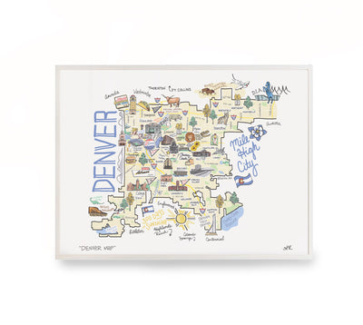 Denver Map Print