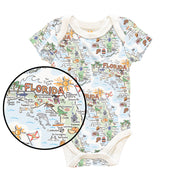 Florida Map Baby One-Piece - PIMA