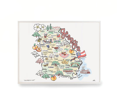 Georgia Map Print