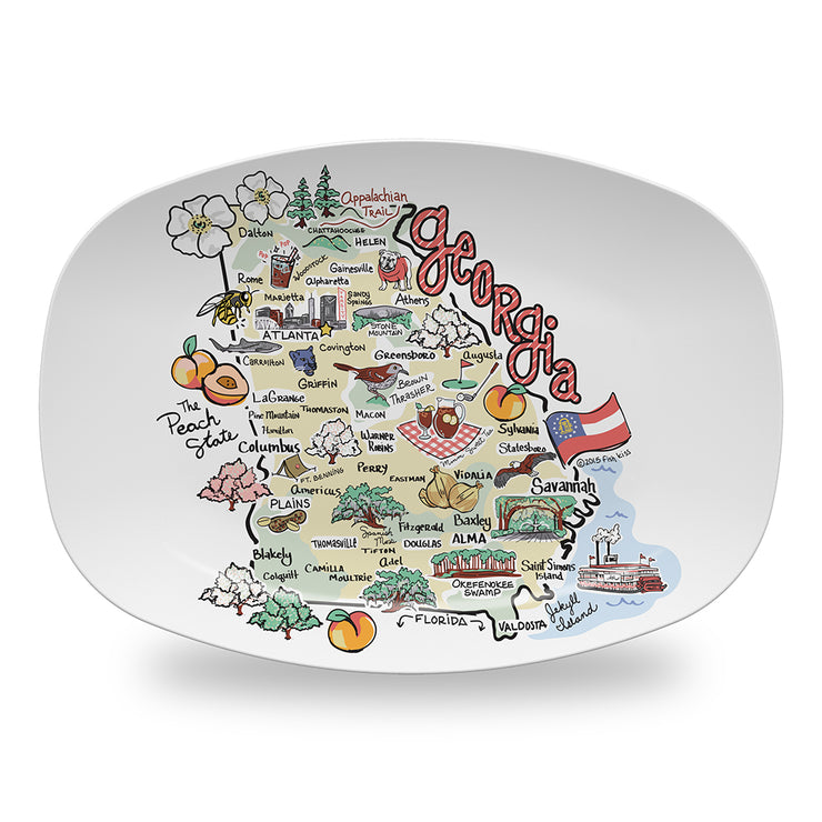 Georgia Map Platter