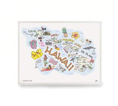 Hawaii Map Print