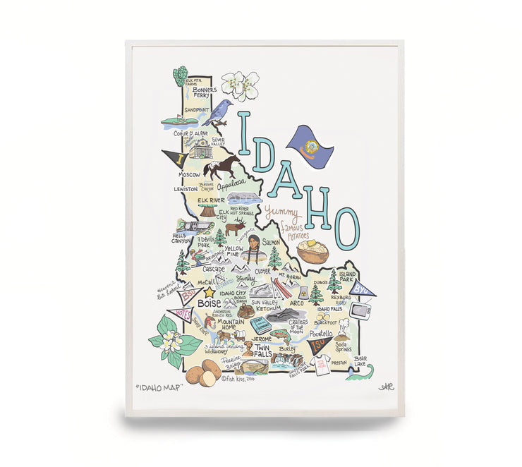Idaho Map Print