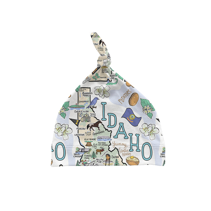 Idaho Map Baby Hat - JERSEY