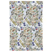 Illinois Map Repeat Kitchen Towel