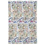 Indiana Map Repeat Kitchen Towel