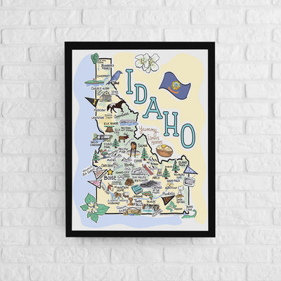 Idaho Map Poster
