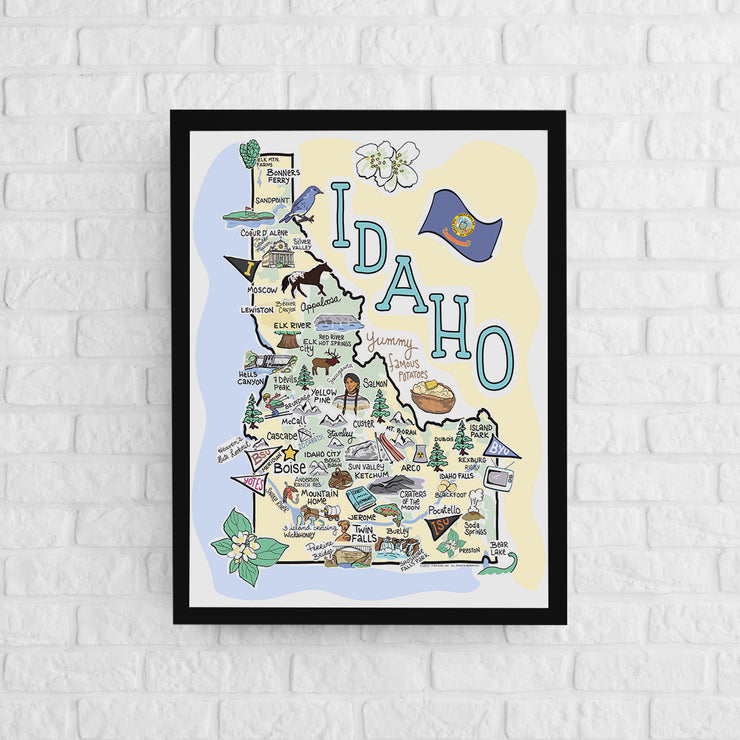 Idaho Map Poster