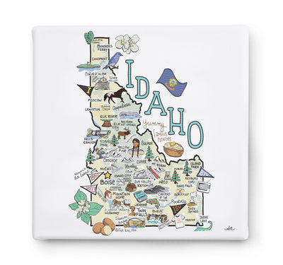 Idaho Square Canvas Art