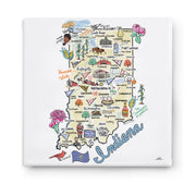 Indiana Square Canvas Art