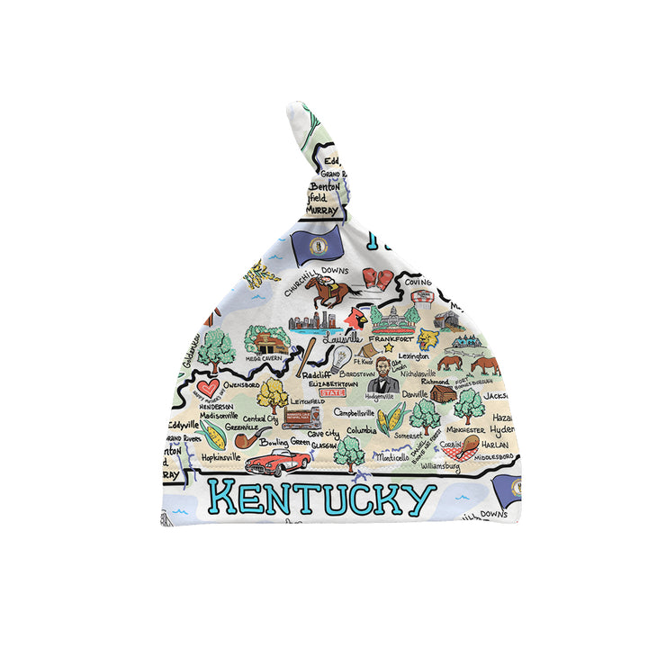 Kentucky Map Baby Hat - JERSEY