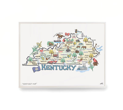 Kentucky Map Print