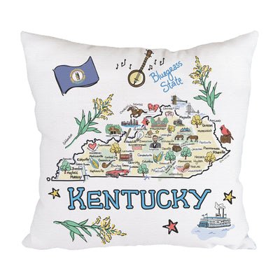 Kentucky Map Pillow