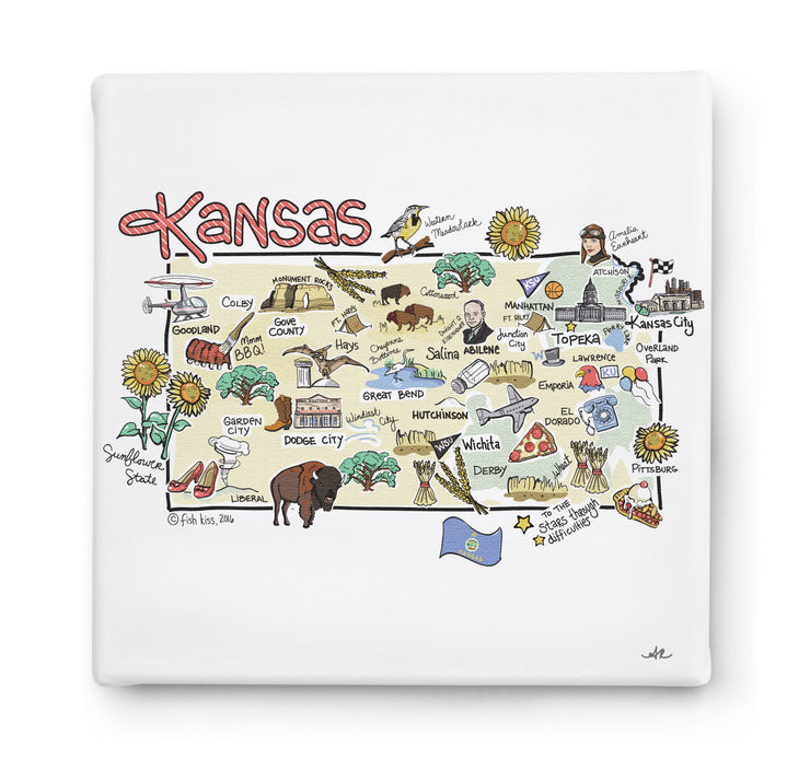 Kansas Square Canvas Art