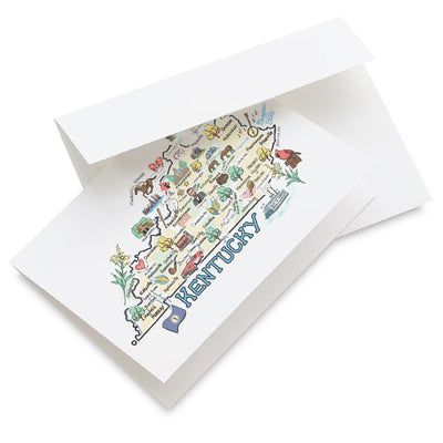 Kentucky Map Greeting Card