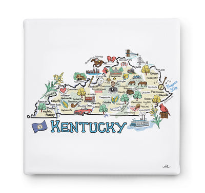 Kentucky Square Canvas Art