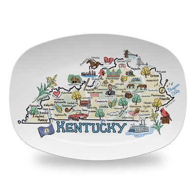 Kentucky Map Platter