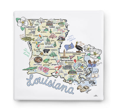 Louisiana Square Canvas Art