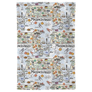 Massachusetts Map Repeat Kitchen Towel