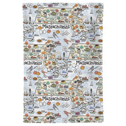 Massachusetts Map Repeat Kitchen Towel